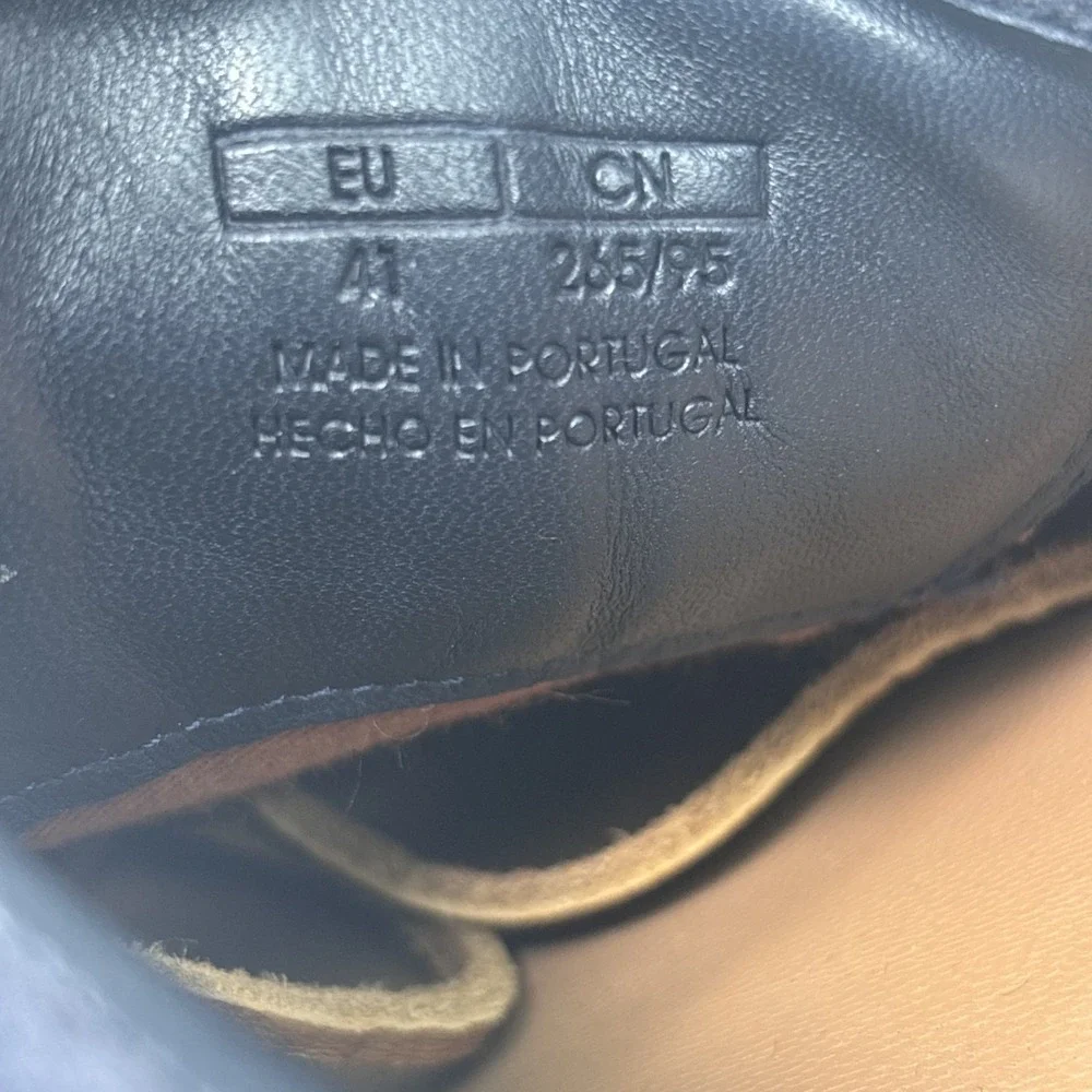 Massimo Dutti Men's Navy Blue Suede Derby‎ Shoes US 8 / EU 41 Lace-Up Classic